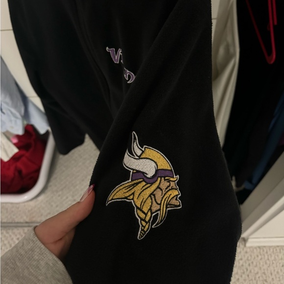 Minnesota Vikings Unisex Fleece Zip Up - Picture 2 of 2